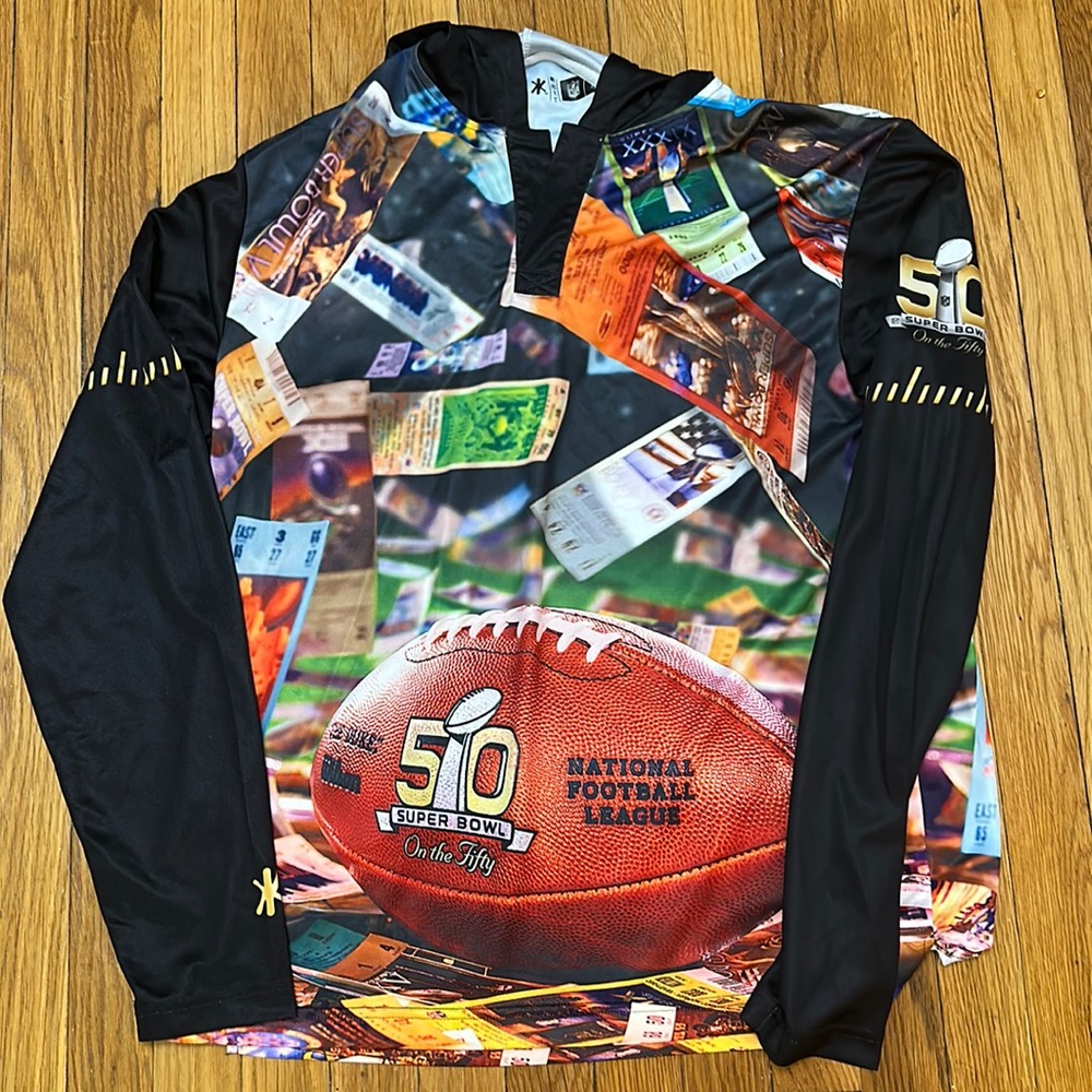 Super Bowl AOP NFL AFC Big Graphic Crewneck Sweatshirt XL Dry Fit